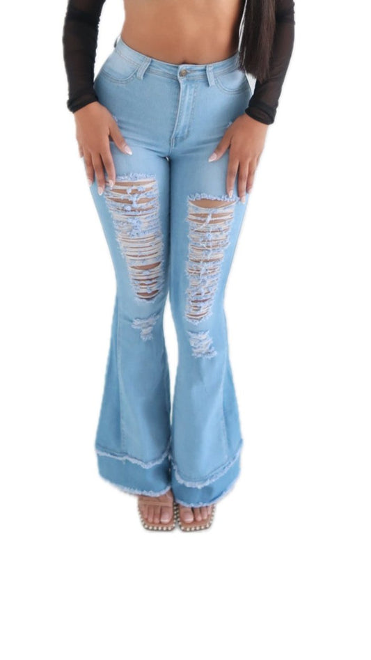 "Demure" Bell Bottom Jeans